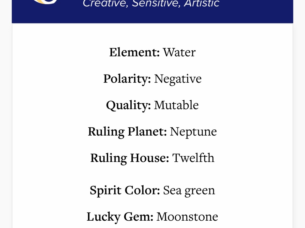 My Zodiac Sign –&nbsp;Pisces